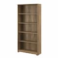 Bush Business Furniture Cabot Tall 5 Shelf Bookcase in Reclaimed Pine WC31566